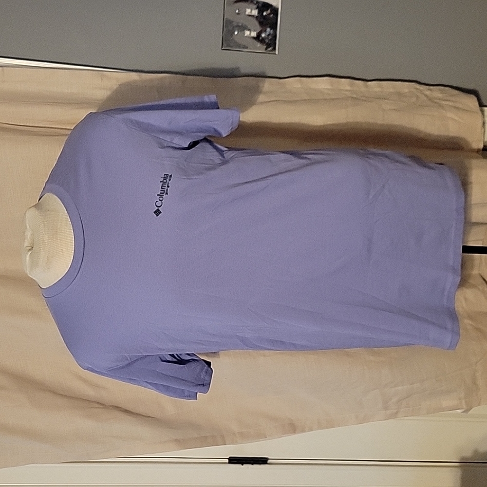 NWT Columbia tshirt men's purple Large